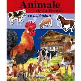 Lipesc si ma joc cu animale de la ferma cu abtibilduri, editura flamingo