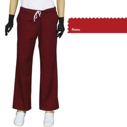Pantalon Dama Modern Prima, rosu, tercot, marime M (42-44)