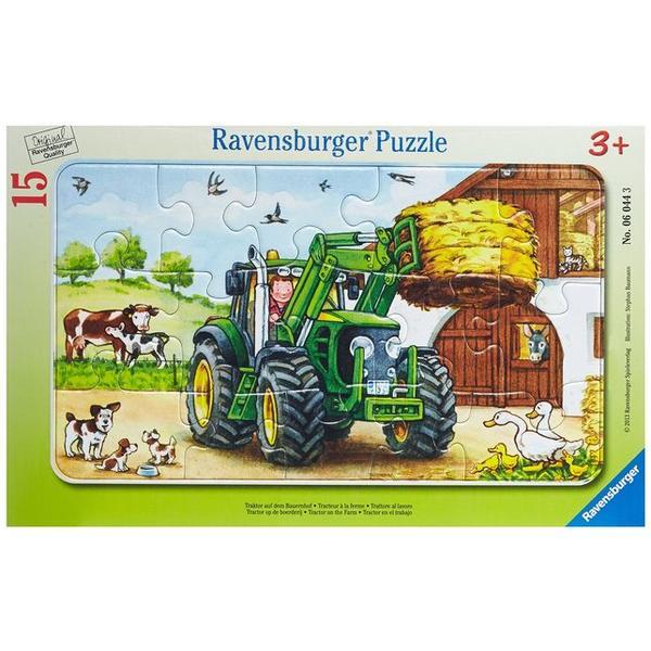 Puzzle tractor la ferma, 15 piese - ravensburger