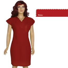Rochita femei prima, rosu, tercot, marime m (42-44)