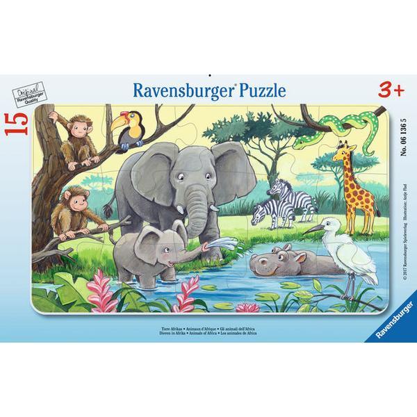 Puzzle animale din africa, 15 piese - ravensburger
