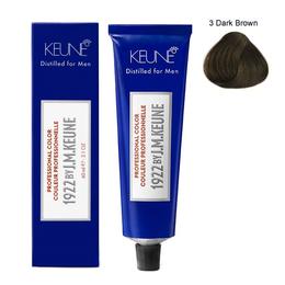Vopsea profesionala fara amoniac pentru barbati - keune 1922 by j.m. keune distilled for men professional color, nuanta 3 castaniu inchis, 60ml