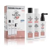 Pachet Impotriva Caderii Usoare pentru Parul Vopsit cu Aspect Subtiat - Nioxin System 3, 150 ml+150 ml+50 ml