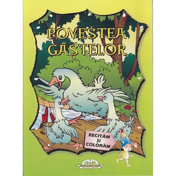 Povestea gastelor - recitam si coloram, editura iulian cart