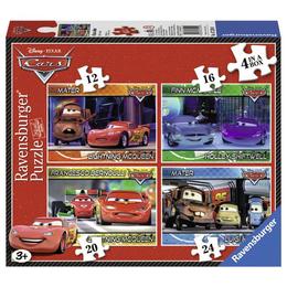 Puzzle disney cars, 4 buc in cutie, 12 / 16 / 20 / 24 piese - Ravensburger