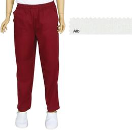 Pantalon unisex prima, tercot, alb, marime xs (34-36)