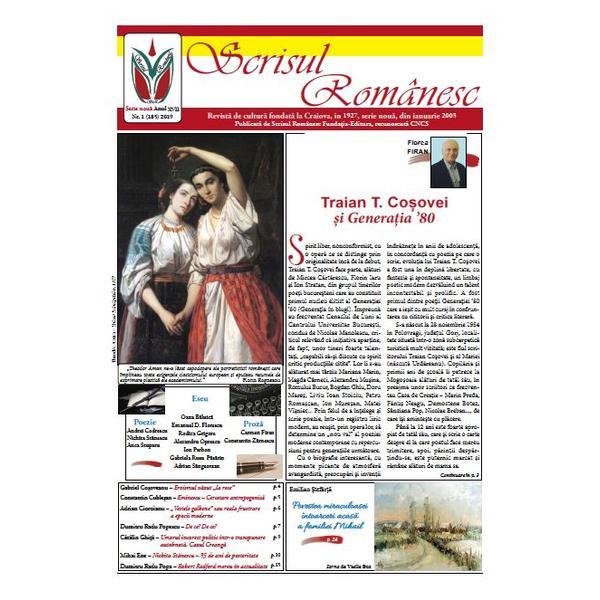 Revista Scrisul Romanesc Nr. 1 din 2019, editura Scrisul Romanesc