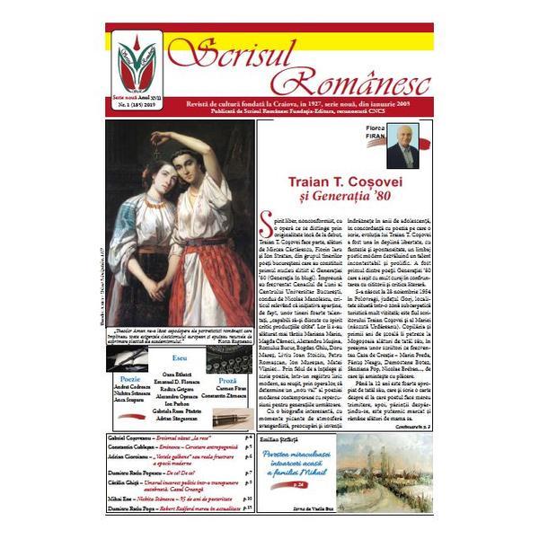 Revista scrisul romanesc nr. 1 din 2019, editura scrisul romanesc