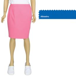 Fusta femei prima, albastru, tercot, marime l (46-48)