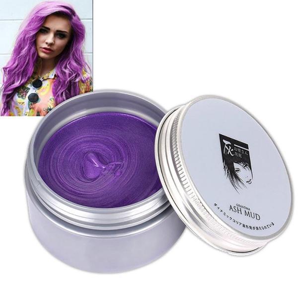 Vopsea Nuantatoare Temporara Pentru Par Culoare Mov 120g Ash Mud