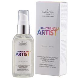 Gel emolient expres pentru indepartarea cuticulelor - farmona hands   nails artist express softening gel for removing cuticles, 50ml