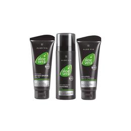 Set cadou pentru bărbaţi ii - after shave balm 100 ml + anti irritation shaving gel 150 ml + anti stress face cream 100 ml - lr