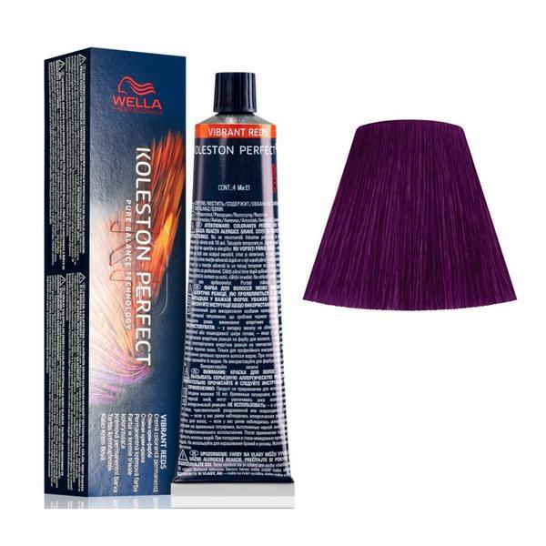 Vopsea Crema Permanenta – Wella Professionals Koleston Perfect Vibrant Reds, nuanta 55/66 Castaniu Deschis Intens Violet Intens 55/66 imagine noua