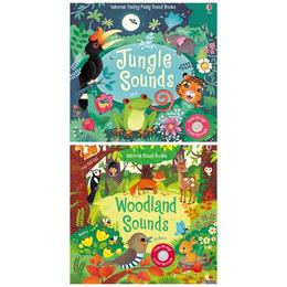 Set de carti cu sunete Woodland si Jungle Sounds, editura Usborne Publishing