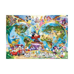 Puzzle harta lumii disney, 1000 piese - Ravensburger