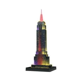 Puzzle 3D Empire State Building - Lumineaza Noaptea, 216 Piese - Ravensburger