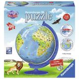 Puzzle 3D Copii - Globul Lumii, 180 Piese - Ravensburger