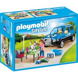 Playmobil City Life - Salon Mobil Pentru Ingrijire Catei