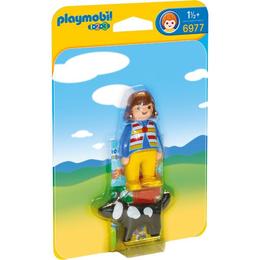 Playmobil 1.2.3 - Femeie Cu Catelus
