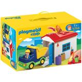 Playmobil 1.2.3 - Camion Cu Garaj