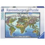 Puzzle harta lumii, 2000 piese - Ravensburger