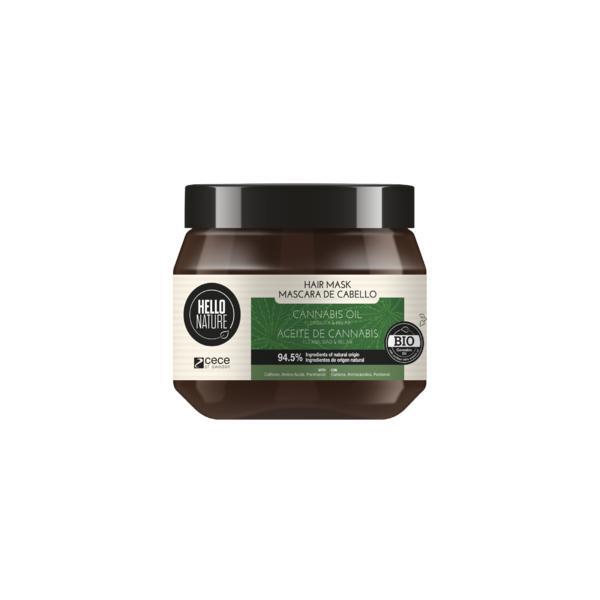 Masca pentru par cu ulei bio de canabis pentru flexibilitate   relaxare hello nature 250 ml