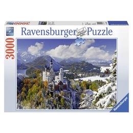 Puzzle castelul neuschwanstein iarna, 3000 piese - Ravensburger