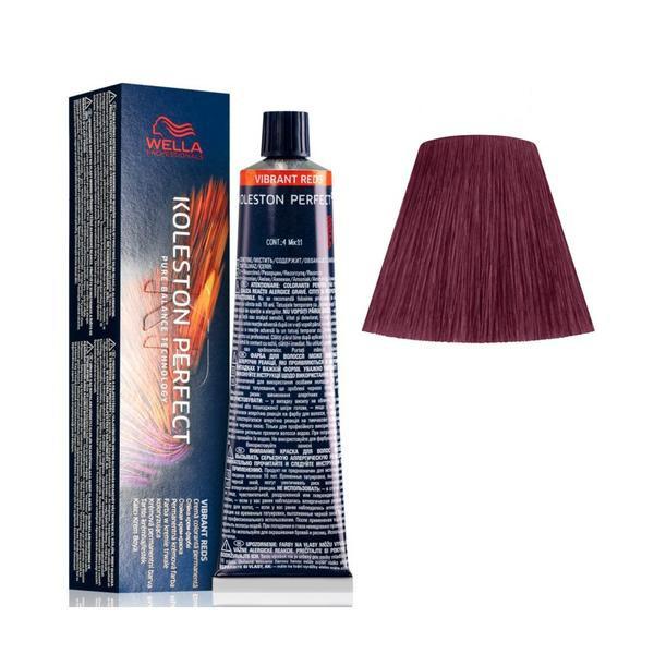 Vopsea Crema Permanenta - Wella Professionals Koleston Perfect ME+ Vibrant Reds, nuanta 55/46 Castaniu Deschis Intens Rosu Violet