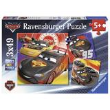 Puzzle cars-aventura pe sosea, 3x49 piese - Ravensburger