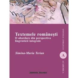 Textemele romanesti - simina-maria terian, editura institutul european