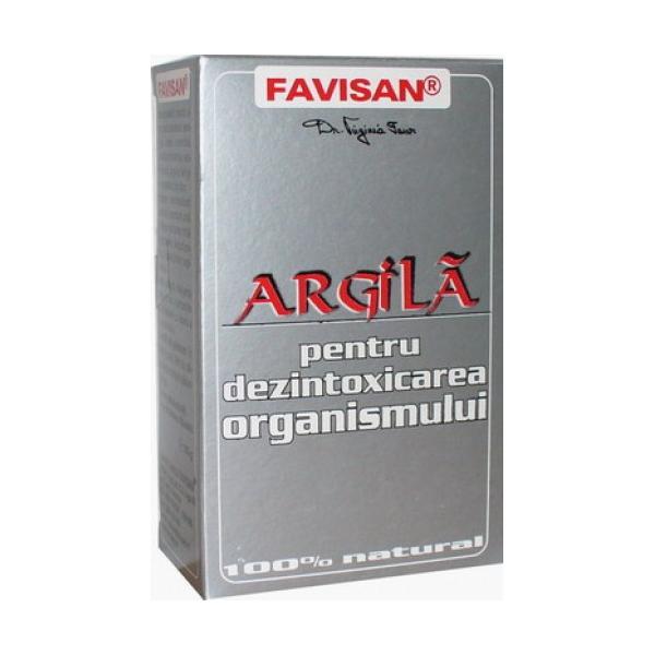 Argila Pulbere pentru Detoxifierea Organismului Favisan, 100g
