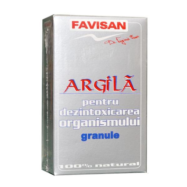Argila Granule pentru Detoxifierea Organismului Favisan, 100g