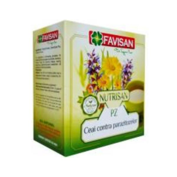 Ceai contra Parazitozelor Nutrisan PZ Favisan, 50g