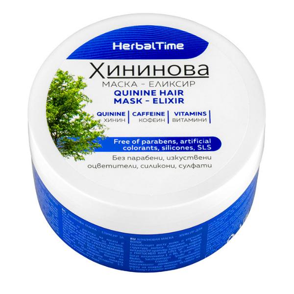 Masca Elixir pentru Par cu Chinina Herbal Time, Rosa Impex, 200ml