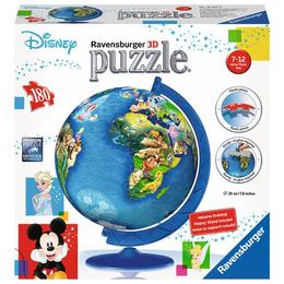 Puzzle 3d globul disney, 180 piese - ravensburger