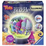 Puzzle 3d luminos trolls, 72 piese - Ravensburger