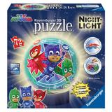 Puzzle 3d luminos eroi in pijamale m2, 72 piese - Ravensburger