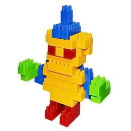 Cuburi constructii colorate pentru copii 130 piese multicolore - nebunici