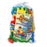 Cuburi constructii colorate pentru copii 40 pcs Multicolore - Nebunici
