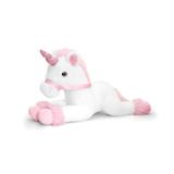 Jucarie de plus Unicorn 50 cm - Roz cu alb Nebunici