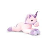 Jucarie de plus Unicorn 70 cm Keel Toys - Mov cu roz Nebunici