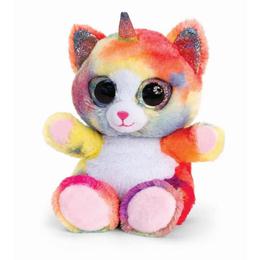 Jucarie de plus Animotsu pentru copii - Pisicuta Unicorn Multicolor 15 cm Nebunici