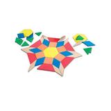 Covor din spuma pentru copii tip puzzle gigant 49 piese- forme geometrice