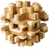 Joc logic iq din lemn bambus magic blocks puzzle 3d - Fridolin