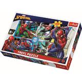 Puzzle clasic pentru copii - Spider Man Marvel 160 piese Nebunici - Terfl