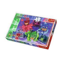 Puzzle clasic pentru copii - Eroi in pijamale, 24 piese maxi Nebunici