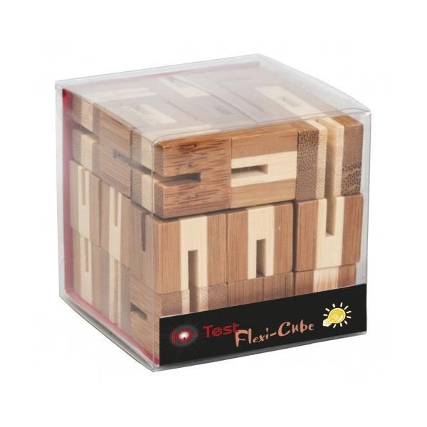 Joc logic puzzle 3d din bambus flexi-cub - Fridolin
