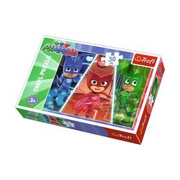 Puzzle clasic pentru copii cu eroii preferati - Eroi in pijamale 30 piese Nebunici