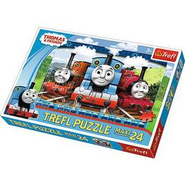 Puzzle clasic pentru copii - Thomas si prietenii sai, 24 piese Maxi Nebunici