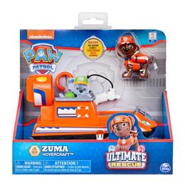 Figurina Paw Patrol Zuma's Hovercraft - Ultimate Rescue Salvarea Suprema - Patrula Catelusilor Zuma si aeroglisor